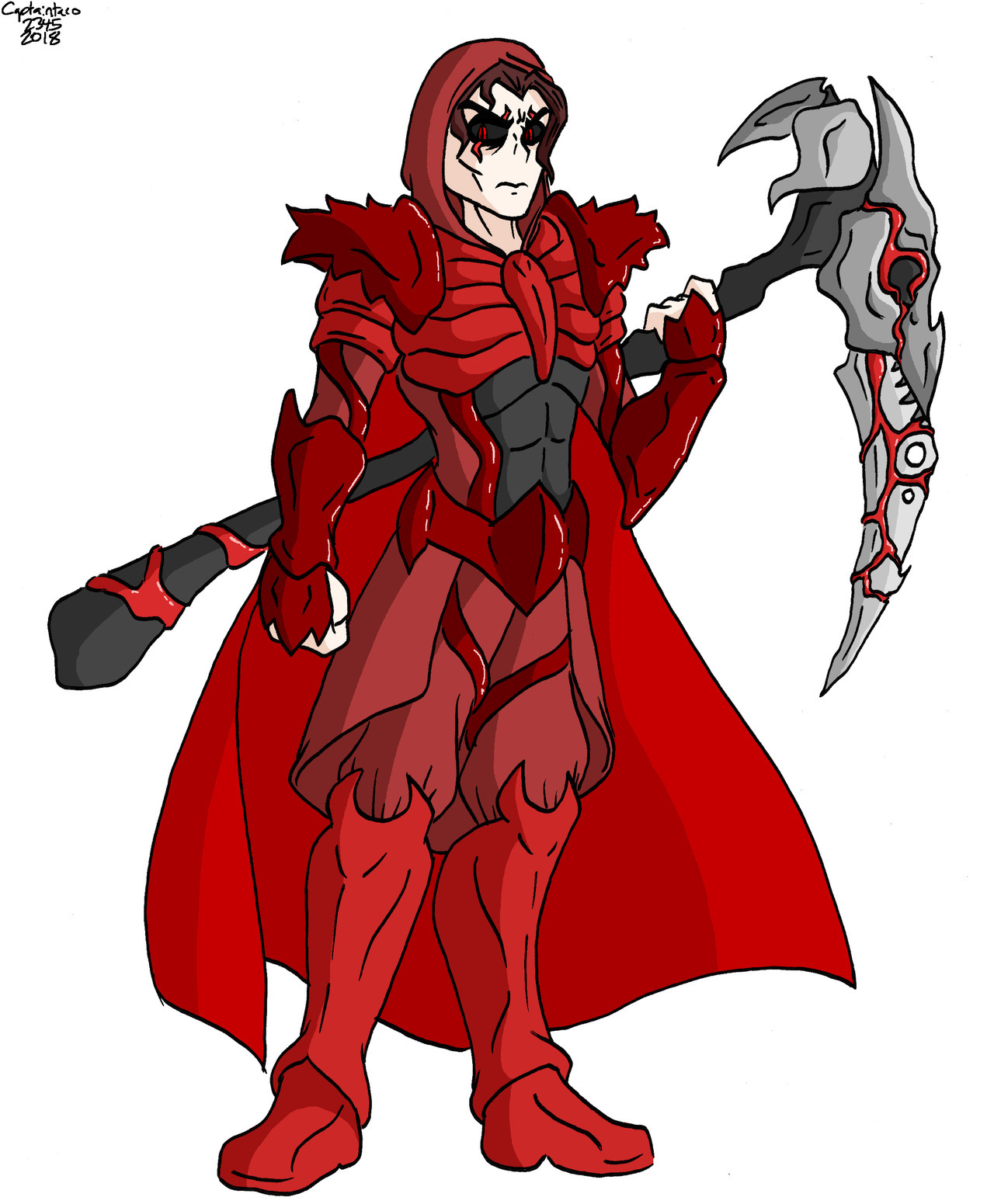 The villain from my newest Godzilla Warriors book on Wattpad; Red, the Demon Lord