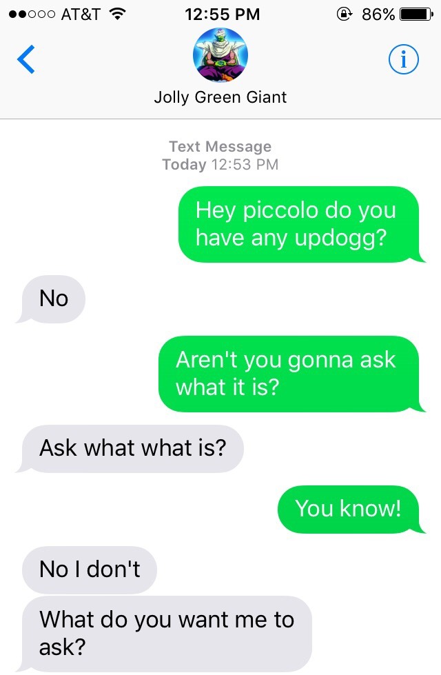 textsbetweendragonballz:  Piccolo ain’t takin your shit Bulma