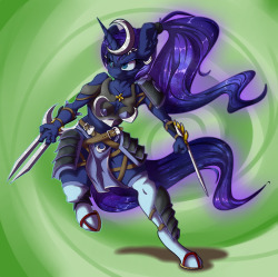 mlpfim-fanart:  Assassin Luna by vicse 
