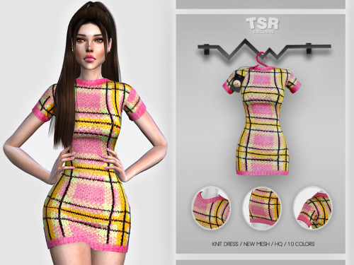 Knit Dress BD41910 ColorsAdult-Elder-Teen-Young AdultFor FemaleCompatible with HQ mod--New Mesh-All 