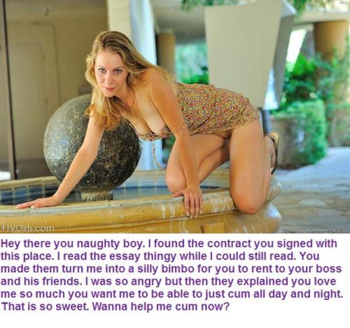 Now that IS love. I wish I had a boyfriend like that. Check out my Bimbofication stories on Kindle:B
