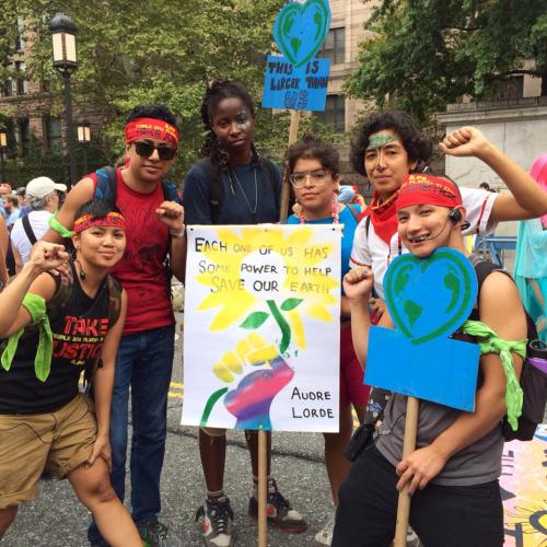 Members of ALP mobilized yesterday in solidarity with the #PeoplesClimateMarch!