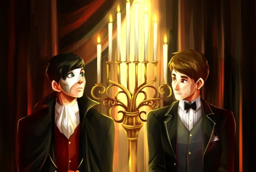 PHANtom of the opera. No…? I'l show myself out. Drew this ‘cause @danisnotonfire and @amazingphil sa