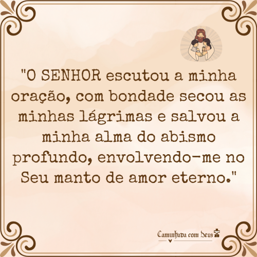 Deus Resgatou-me De Um Lugar De Desespero E De Escurido. Ele O Nosso Salvador, Que Nos Tira Das Profundezas