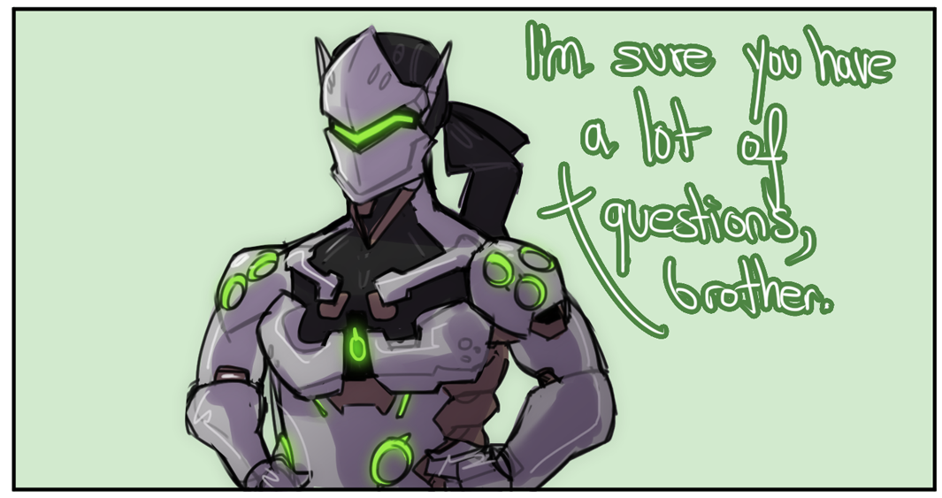 goingloco:  Like I’m not complaining but Genji is so damn naked. Also true brothers