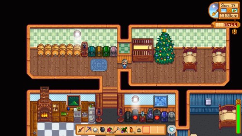 Farmer Rolal, and winter at Lopan Farmstead, towards the end of year two. I just got Robin to upgrad