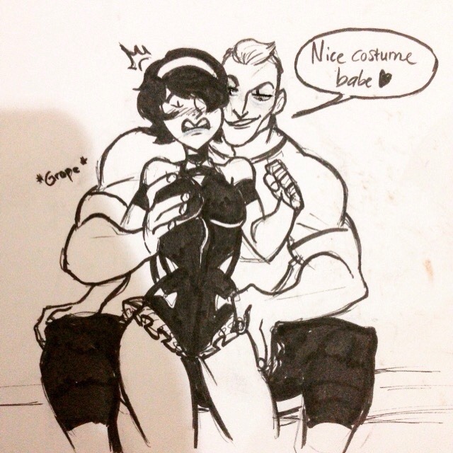 lokiratempegkbisadosa:  Too lazy to draw on laptop so have some lame porn sketches