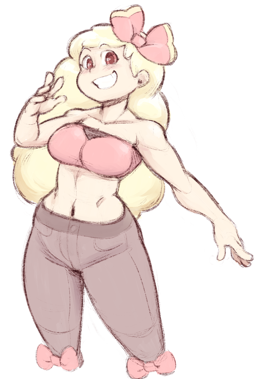angstrom-nsfw: I always wondered what it would look like if I stopped drawing Gloria