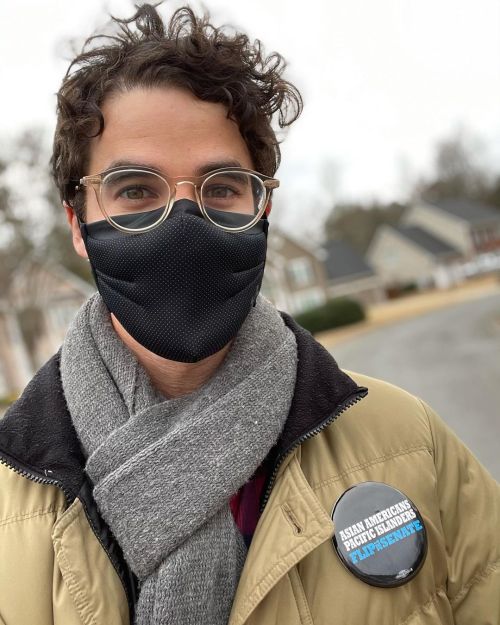 darrencriss Drove out to the Peach State to make sure registered Georgia Democrats have made a 