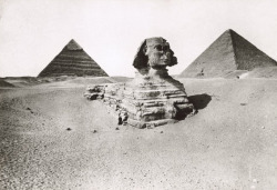 humanoidhistory:  The Great Sphinx and pyramids