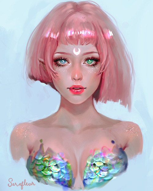  Painting Process Video + Brushes + Step by Step + High Res + Sketch PNGpatreon.com/serafleur Last d