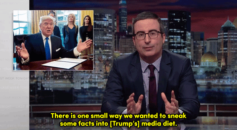 micdotcom:John Oliver defends facts against Donald Trump and offers to sneakily educate