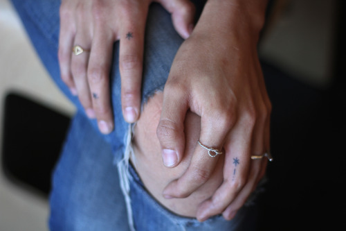 m-i-s-o:Tattooed Hana’s hands today, traded for a photograph :our three days between LA and Tokyo in