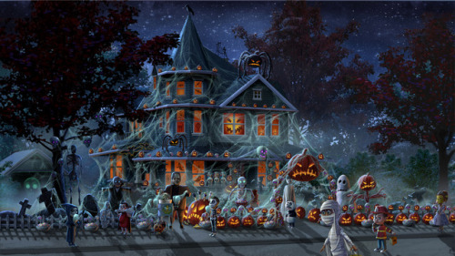 Two Concepts For The Holiday Short Monsters Vs Pumpkins