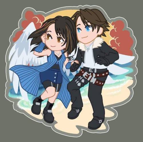 Final Fantasy couples keychains for Kupocon.