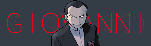 pokemonstadiumtwo:  corsolanite:  Villainous Team Leaders  Giovanni - Team Rocket