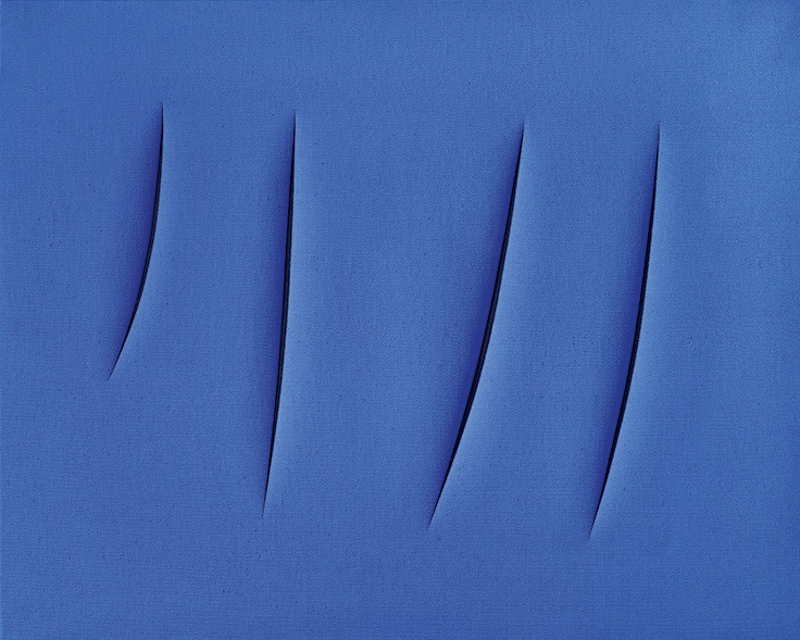 socialclaustrophobia: Lucio Fontana (Italian, 1899 –1968), Concetto Spaziale,