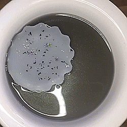 Teal/Grey Stimboard With Wax Melting And Water Slime For Anon