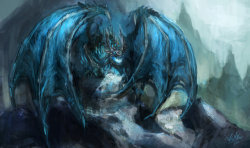 dailydragons:  frost death dragon by Vuk