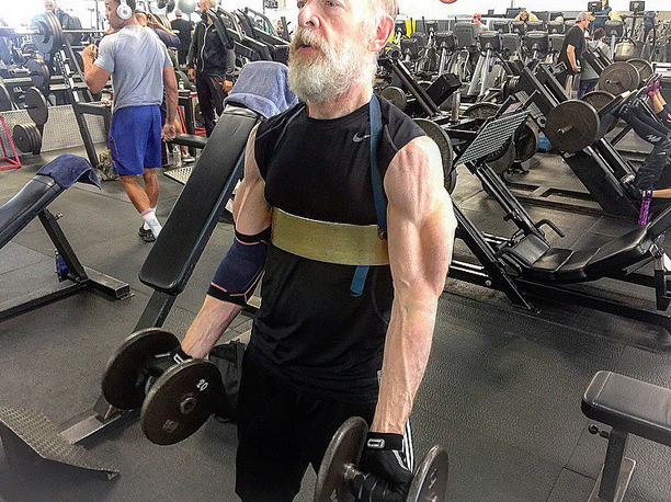 guts-and-uppercuts:  61-year-old JK Simmons getting ripped in order to play Commissioner