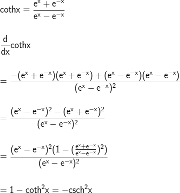 The Hyperbolic Functions And Their Inverses The Hyperbolic Functions Are Certain Combinations Of Exponential Functions That Have Properties Mimicking The Circular Functions Hyperbolic Cosine And