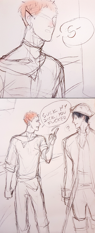 guanshanbabyfox:  ringo-smile:  Guanshan’s learning, part 2 (he’s a quick learner)Ｏ(≧∇≦)ＯI’ve just made lots of sketches during classes… XD   OMFG ! 
