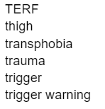 A Growing List of Banned Tags