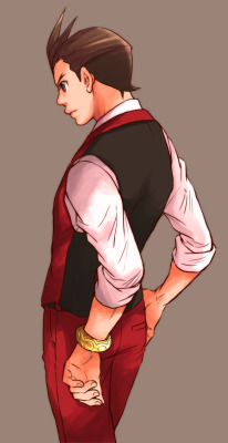 Daichi6Ki:  Apollo Justice.i Like His Back.