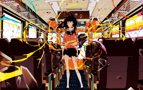 baccibloo:supercell’s ZIGAEXPERIENTIA artworks for tracks #9 (百回目のキス) and #14 (時間列車) by Atsuya Uki
