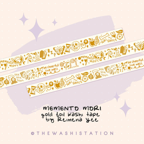 reimenaashelyee:My MEMENTO MORI washi tape is on sale now at The Washi Station, together with 35 oth
