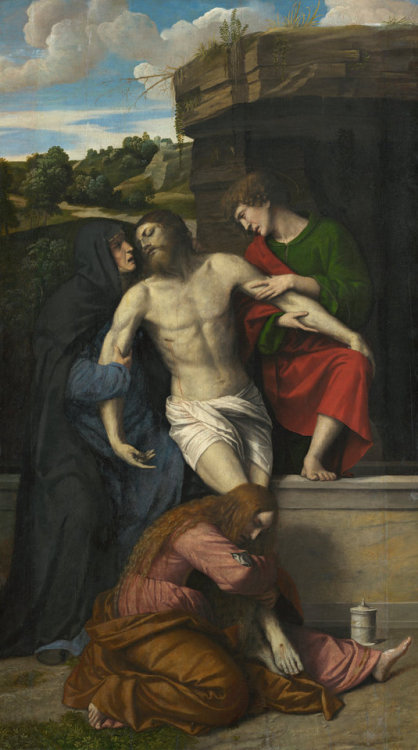 Pietà, by Moretto, National Gallery of Art, Washington.