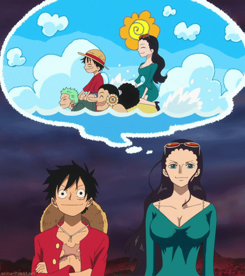 one piece side blog — tu-anime: Luffy y Robin (One Piece)