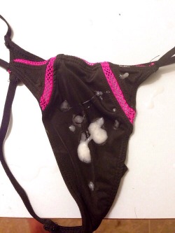 anonwm1:  #panty #panties #cum #cumshot #cumonpanties #thong #g-string #gstring #lingerie #porn #pantyfetish    original pic