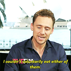 tomhiddlescum:  Tom, it’s not that serious. 