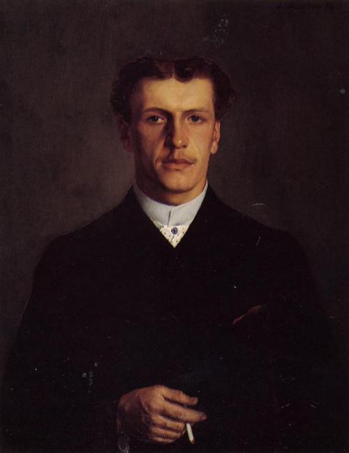 Paul Vallotton, the Artist`s Brother, 1886, Felix VallottonMedium: oil,canvas