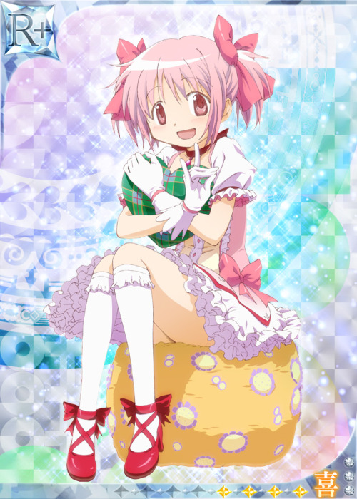 Official Joy Card Artwork Of Madoka Kaname From Puella Magi Madoka Magica