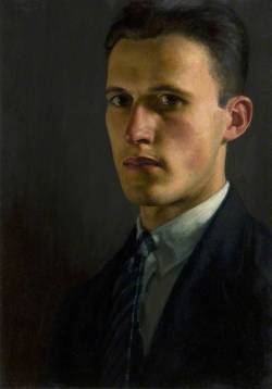 blastedheath:  John Luke (Irish, 1906-1975), Self-portrait, 1928. Oil on canvas on board. Ulster Museum, Belfast. 