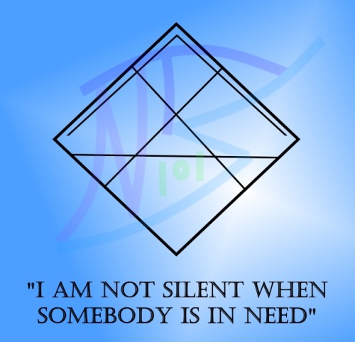 strangesigils: “I Am Not Silent When Somebody Is In Need”Meditate with this sigil over y