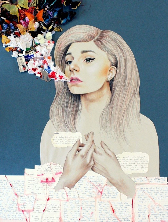 bestof-society6:   ART PRINTS BY KATEPOWELLART Bloom Butterfly Effect Bodysnatchers How