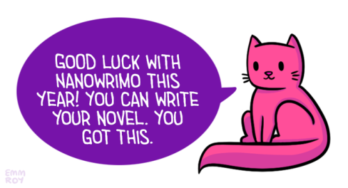 d20-darling: rose-tinted-wings: positivedoodles:[Image description: drawing of a pink cat saying&nbs