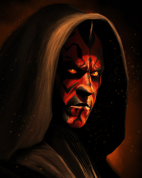 Mood for #MaulMonday Currently watching #ThePhantomMenace… and this painting will be a decade