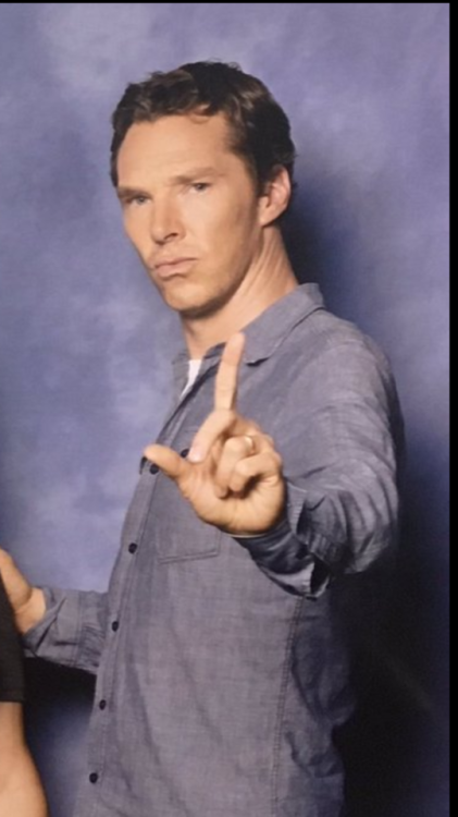 221bcumberb:Love his pose in this pic. So funny!!