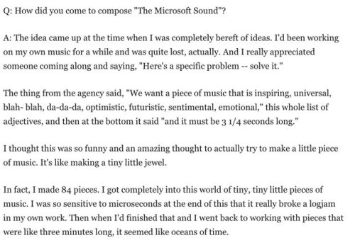 iguanamouth:colourscrash:brian eno on the windows 95 startup chime