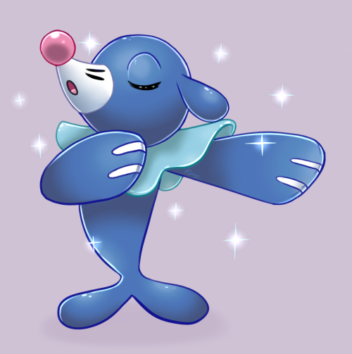 prince-goldfish:feeling down so I drew stuff…then Sai crashed..so I had to draw it again..Popplio’s 