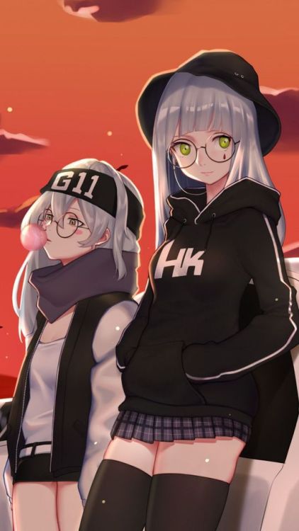 Sunset, G11 HK416, girls frontline, anime girls, 720x1280 wallpaper @wallpapersmug : https://ift.tt/