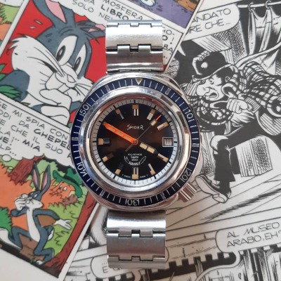 Instagram Repost
picca.matime  A Spider 🕸️🕷️ under 1000mt in the Sea??A magic Squale with a coca cola - color Dial🥤🤟From the end of ‘70. [ #squalewatch #monsoonalgear #divewatch #watch #toolwatch ]