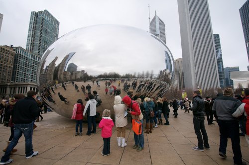 round || millenium park, chicago