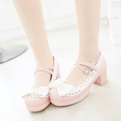 ♡ Bow Lace Heart Shoes (3 Colours) - Buy Here ♡Please like, reblog and click the link if you can!