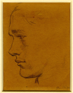 Glyn Philpot, Head of a young man; seen in profile, 1884-1937British Museum