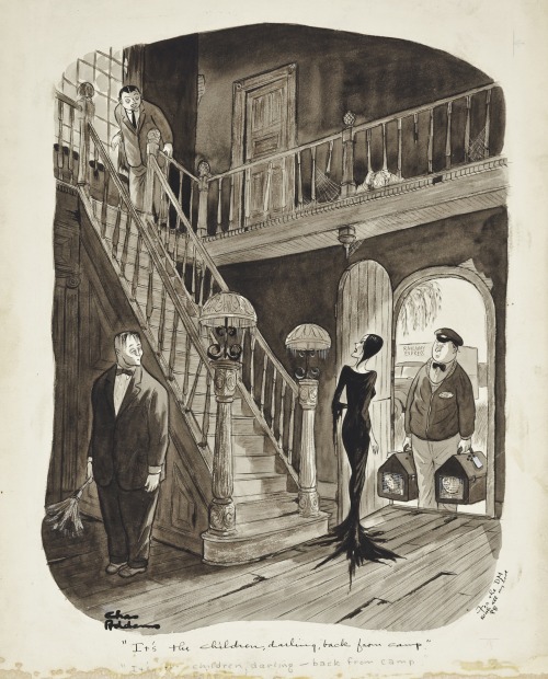 christiesauctions: Charles Addams (American, 1912-1988)Addams Family: It’s the children, darli